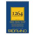 Fabriano 1264 Spiral Sketch Pads, A4 - 21 cm x 29.7 cm, 90 gsm, hot pressed (smooth)
