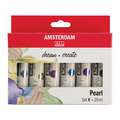 ROYAL TALENS | Amsterdam Standard Series Paint Sets — sets of 6, pearl colours