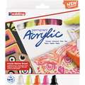edding® | permanent Acrylic markers 5000 range — 5 marker sets, Neon set, 5-10 mm, bevelled tip