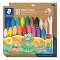 STAEDTLER® | Noris® junior 224 Wax Crayon — sets, 18 crayons, set