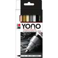 Marabu Yono Marker Sets, 4 x 1.5-3mm metallic