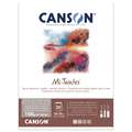 CANSON® | Mi-Teintes® Drawing & Pastel paper pads — 160 gsm, Grey tones, pad (bound on one side), 160 gsm, 24 cm x 32 cm