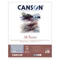 CANSON® | Mi-Teintes® Drawing & Pastel paper pads — 160 gsm, Cool tones, pad (bound on one side), 160 gsm, 32 cm x 41 cm