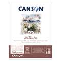 CANSON® | Mi-Teintes® Drawing & Pastel paper pads — 160 gsm, White, pad (bound on one side), 160 gsm