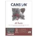 CANSON® | Mi-Teintes® Drawing & Pastel paper pads — 160 gsm, Black, pad (bound on one side), 160 gsm, 32 cm x 41 cm