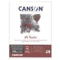 CANSON® | Mi-Teintes® Drawing & Pastel paper pads — 160 gsm, Black, pad (bound on one side), 160 gsm