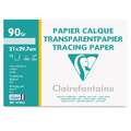 Clairefontaine Tracing Paper Pads, A4, 12 Sheets, A4, 12 Sheets, 90 gsm, pack of sheets