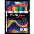 Stabilo Pen 68 Arty Brush Pen Sets, 18 pens, sets