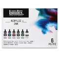 Liquitex® | PROFESSIONAL ACRYLIC INK™ sets — 6 x 30 ml pipette bottles, Muted tones