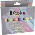 O'color | Sidewalk Chalk — packs, 6 chalks, 6 chalks