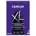 Canson XL Fluid Mixed Media Spiral Pad, A3 - 29.7 cm x 42 cm, 250 gsm, smooth, spiral pad