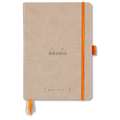 Rhodiarama Goalbook Dots Hard Cover Notebooks, beige, A5 - 14.8 cm x 21 cm, 90 gsm