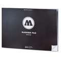 Molotow White Marker Pads, A3 - 29.7 cm x 42 cm, 90 gsm, smooth, 50 sheet pad (one side bound)