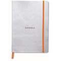Rhodiarama Goalbook dots Soft Cover Notebooks, silver, A5 - 14.8 cm x 21 cm, 90 gsm