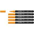 STABILO® | FREE Acrylic Markers — packs of 5 of one colour, T100, pack of 5, Orange, 1-2 mm