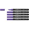 STABILO® | FREE Acrylic Markers — packs of 5 of one colour, T100, pack of 5, Violet, 1-2 mm