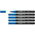 STABILO® | FREE Acrylic Markers — packs of 5 of one colour, T100, pack of 5, Dark blue, 1-2 mm