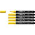 STABILO® | FREE Acrylic Markers — packs of 5 of one colour, T100, pack of 5, Yellow, 1-2 mm