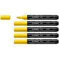 STABILO® | FREE Acrylic Markers — packs of 5 of one colour, T300, pack of 5, Yellow, 2-3 mm