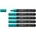 STABILO® | FREE Acrylic Markers — packs of 5 of one colour, T300, pack of 5, Blue green, 2-3 mm