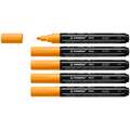 STABILO® | FREE Acrylic Markers — packs of 5 of one colour, T300, pack of 5, Orange, 2-3 mm