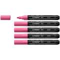 STABILO® | FREE Acrylic Markers — packs of 5 of one colour, T300, pack of 5, Taffy pink, 2-3 mm