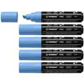 STABILO® | FREE Acrylic Markers — packs of 5 of one colour, T800C, pack of 5, Cobalt blue, 4-10 mm