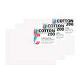 HONSELL | Cotton 200 Canvases — universally primed, 10 cm x 10 cm, pack of 3, 380 gsm, 2. Square formats