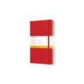 Moleskine Hardcover Classic Notebooks, scarlet red, 13 cm x 21 cm, 240 lined pages, scarlet red
