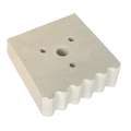 PYROTEC | Firebricks — with 4 mm holes, square 60 mm x 60 mm, 3 holes