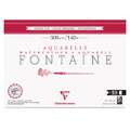 Clairefontaine | FONTAINE Cold Pressed watercolour paper — 300 gsm, 26 cm x 36 cm, 300 gsm, cold pressed, 1. pad of 10 sheets