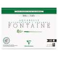 Clairefontaine | FONTAINE® watercolour paper — extra rough (torchon) ○ 300gsm, 31 cm x 41 cm, 300 gsm, rough, 1. Pad of 10 sheets