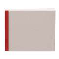 KUNST & PAPIER | Sketching & Drawing Pads — linen-bound, 12 x 15 cm / landscape / red binding, 144 pages / 100 gsm, sketchbook