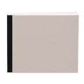 KUNST & PAPIER | Sketching & Drawing Pads — linen-bound, 12 x 15 cm / landscape / black binding, 144 pages / 100 gsm, sketchbook