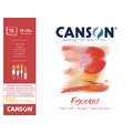 CANSON® | Figueras® oil colour paper — blocks (single-sided glued), 33 cm x 24 cm (4F), 290 gsm, textured, 10 sheet pad (one side bound)