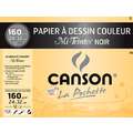 Canson Mi-Teintes Coloured Paper Packs - 12 sheets, black
