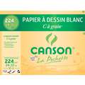 Canson "C" à grain Drawing Paper Packs, 24 cm x 32 cm, pack of 12, satin, 224 gsm