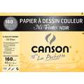 CANSON® | Mi-Teintes® Coloured Paper Pouches — 8 sheets, black