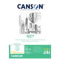 CANSON® | 1557® Sketch Pads — 120 gsm, A5 - 14.8 cm x 21 cm, 120 gsm, hot pressed (smooth)