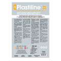Plastiline® | Modelling clay — light grey, 750g block - HG40, Hardness 40