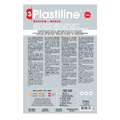Plastiline® | Modelling clay — light grey, 750g block - HG55, Hardness 55