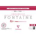 Clairefontaine | FONTAINE Cold Pressed watercolour paper — 300 gsm, 18 cm x 26 cm, 300 gsm, cold pressed, 4. block of 20 sheets