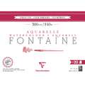 Clairefontaine | FONTAINE Cold Pressed watercolour paper — 300 gsm, 31 cm x 41 cm, 300 gsm, cold pressed, 4. block of 20 sheets