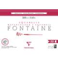 Clairefontaine | FONTAINE Cold Pressed watercolour paper — 300 gsm, 36 cm x 51 cm, 300 gsm, cold pressed, 4. block of 20 sheets
