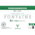 Clairefontaine | FONTAINE Extra Rough watercolour paper — 300 gsm, 18 cm x 26 cm, 300 gsm, rough, 4. block of 20 sheets