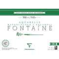 Clairefontaine | FONTAINE® watercolour paper — extra rough (torchon) ○ 300gsm, 26 cm x 36 cm, 300 gsm, rough, 4. Block of 20 sheets