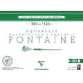 Clairefontaine | FONTAINE® watercolour paper — extra rough (torchon) ○ 300gsm, 31 cm x 41 cm, 300 gsm, rough, 4. Block of 20 sheets