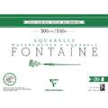 Clairefontaine | FONTAINE Extra Rough watercolour paper — 300 gsm, 31 cm x 41 cm, 300 gsm, rough, 4. block of 20 sheets