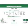 Clairefontaine | FONTAINE® watercolour paper — extra rough (torchon) ○ 300gsm, 36 cm x 51 cm, 300 gsm, rough, 4. Block of 20 sheets