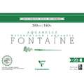 Clairefontaine | FONTAINE Extra Rough watercolour paper — 300 gsm, 36 cm x 51 cm, 300 gsm, rough, 4. block of 20 sheets
